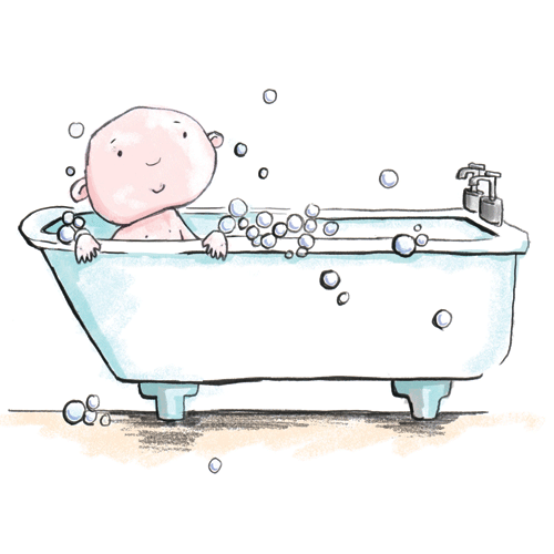 Baby in bathtub